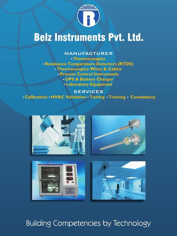 Cover of the Belz Instruments brochure