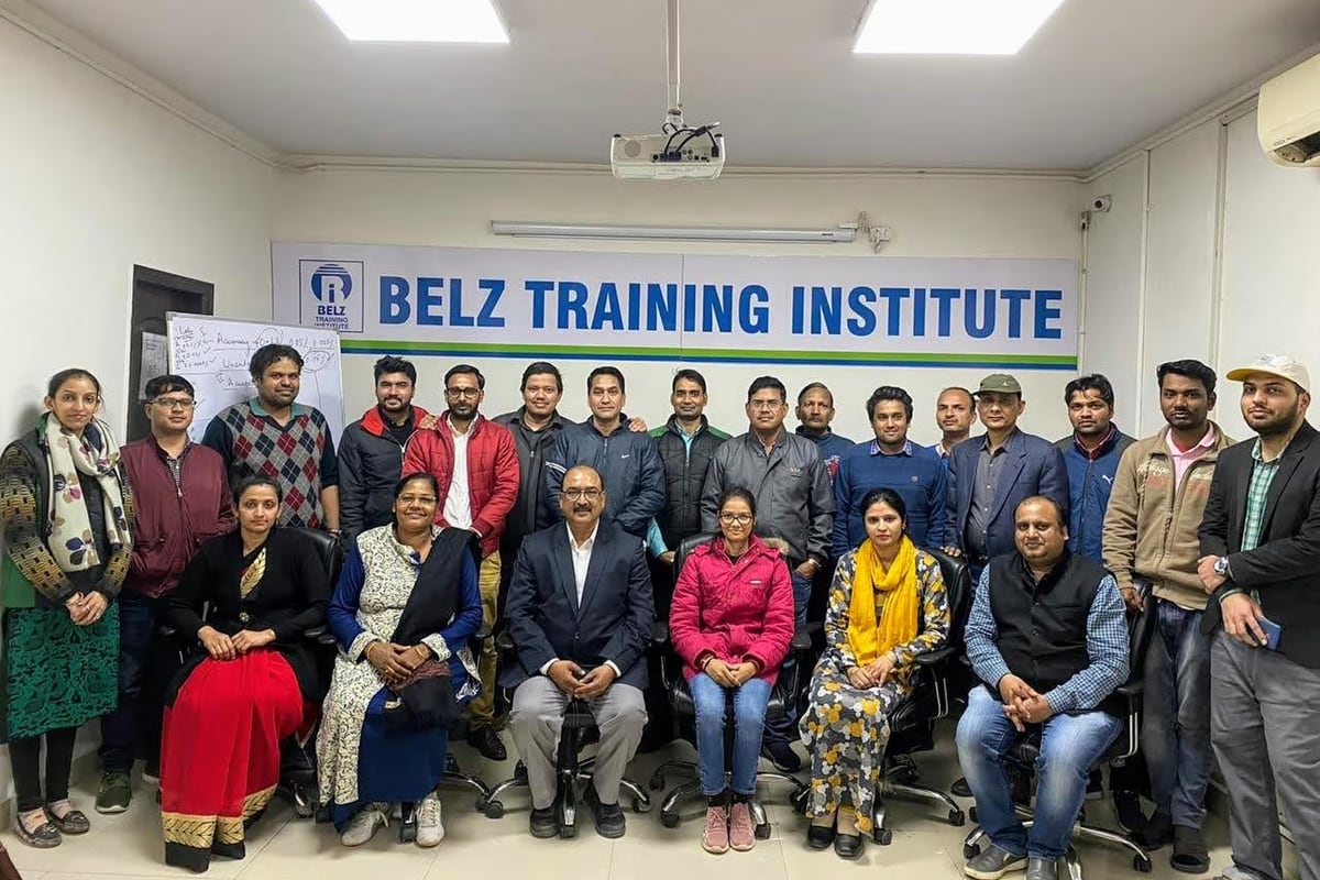 Participants and faculty of a training batch at Belz Training Institute