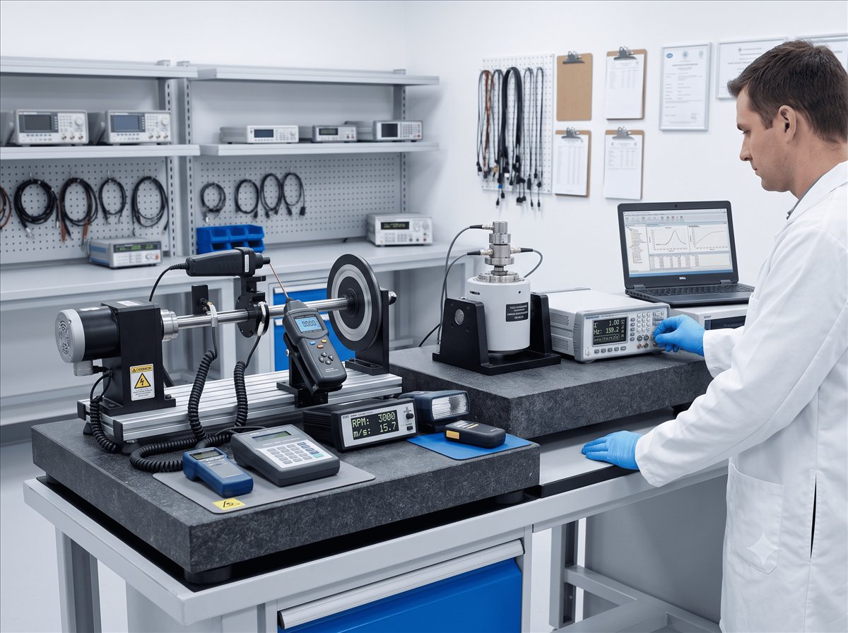 Non-contact tachometer measuring a rotating shaft