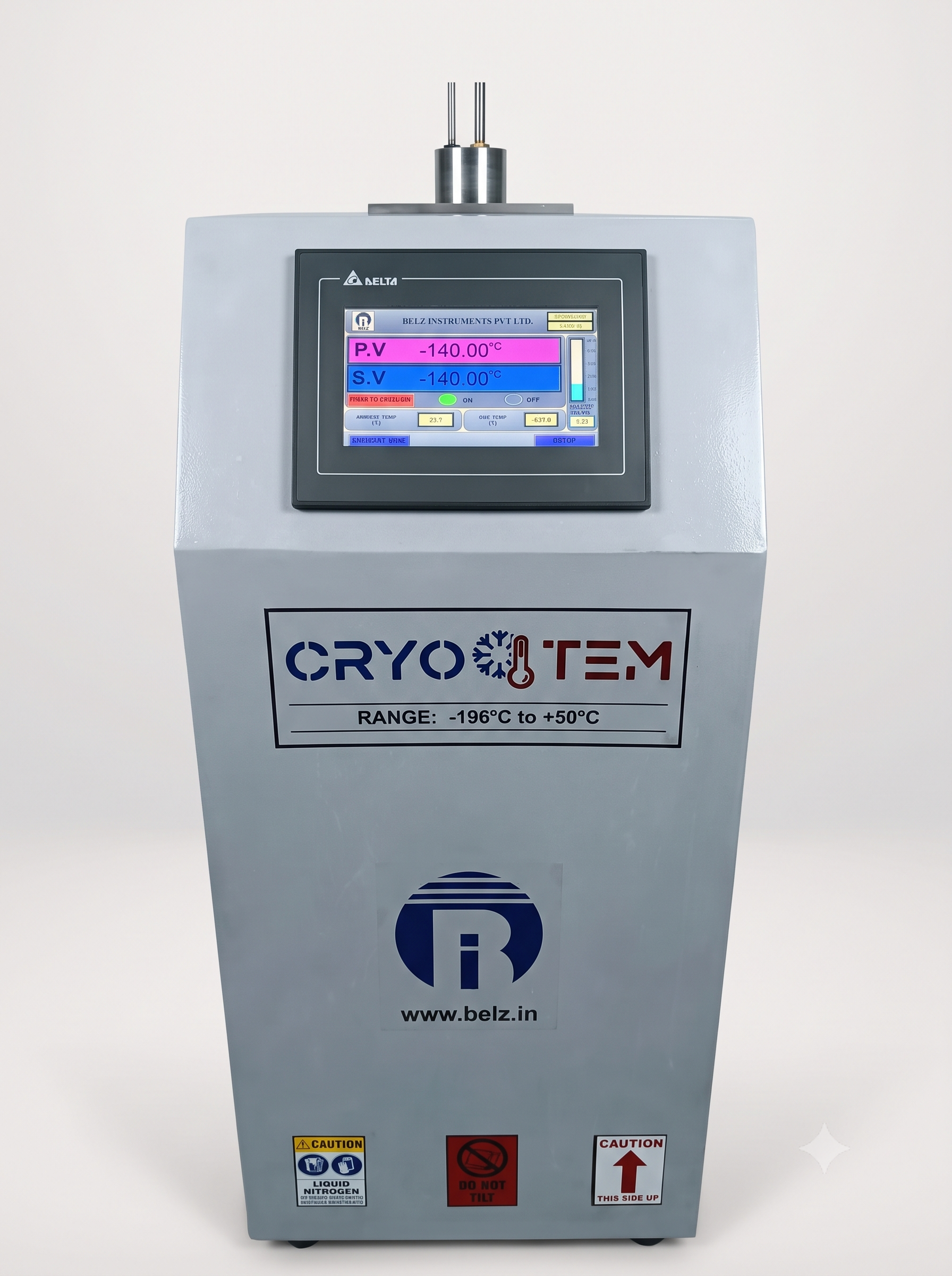 CRYOTEM ultra low temperature bath, range -196°C to +50°C, with touch-screen HMI